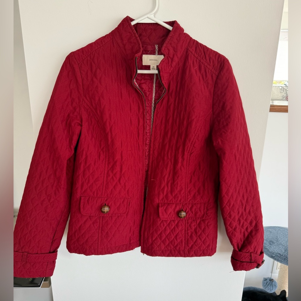 Merona Cherry Quilted Jacket
